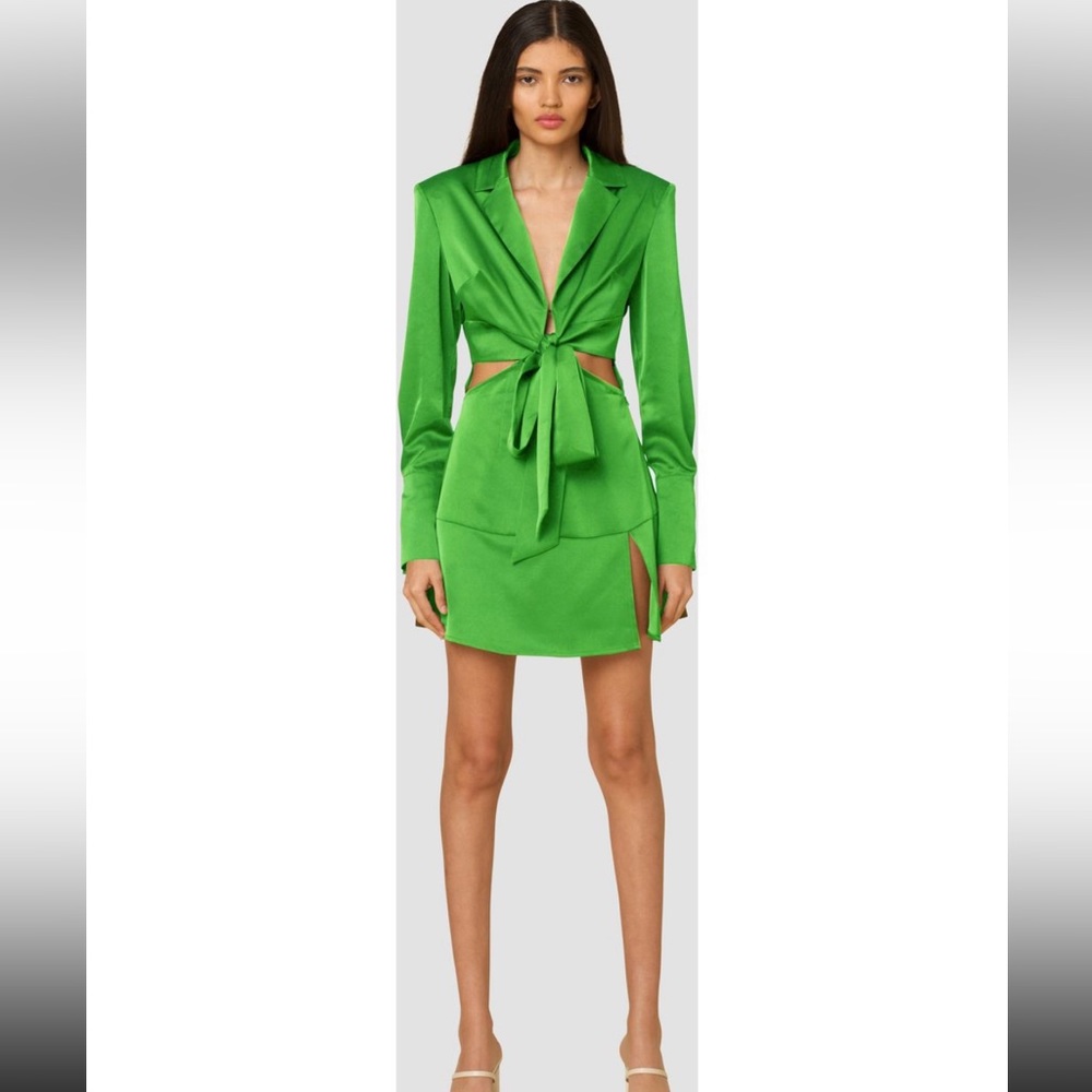 NEW AMY LYNN cut out satin blazer dress size L/8